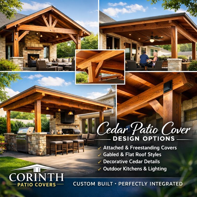 Cedar Patio Cover Design Options