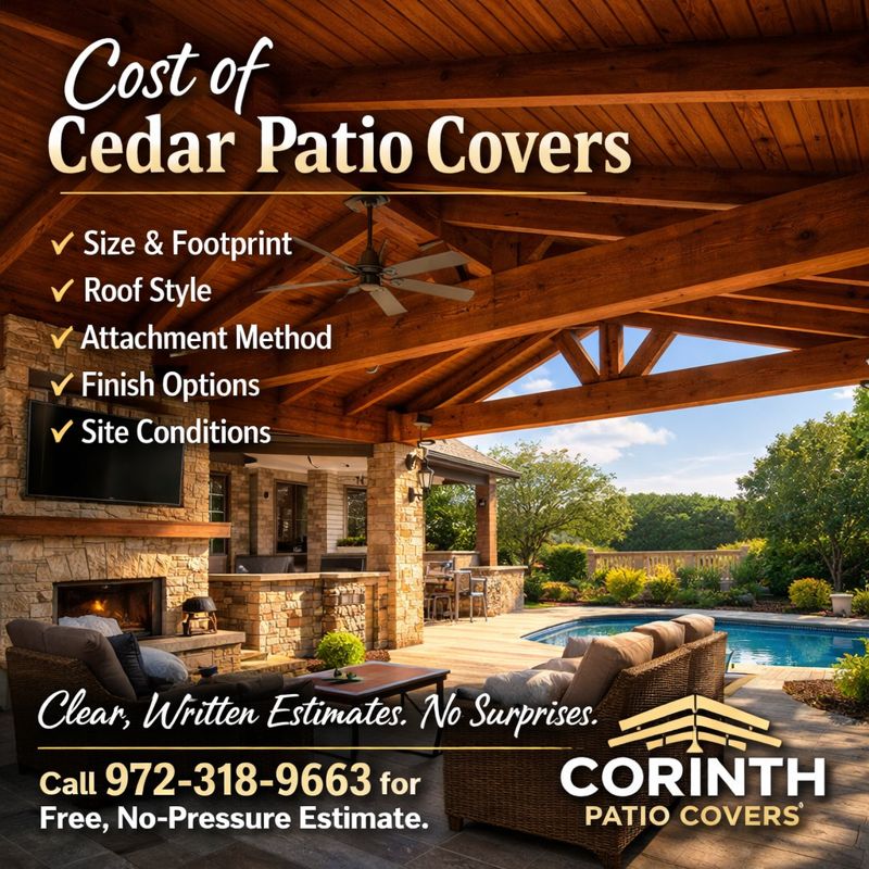 Cost of Cedar Patio Covers