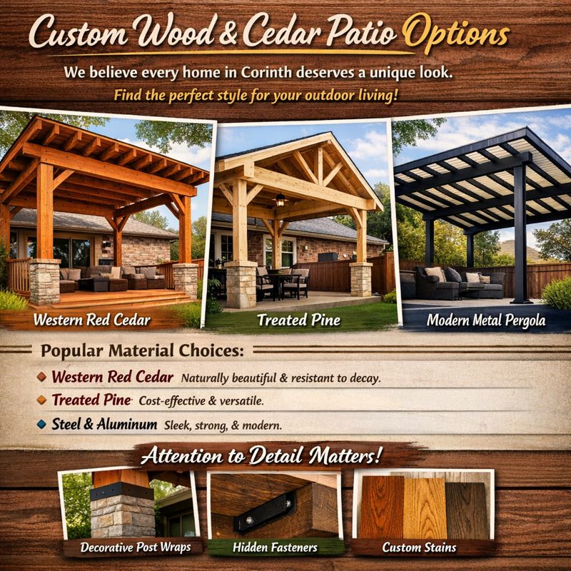 Custom Wood and Cedar Patio Options