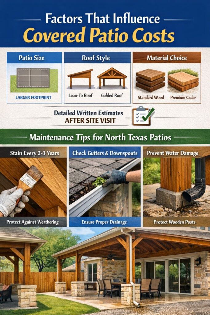 Factors That Influence Covered Patio Costs