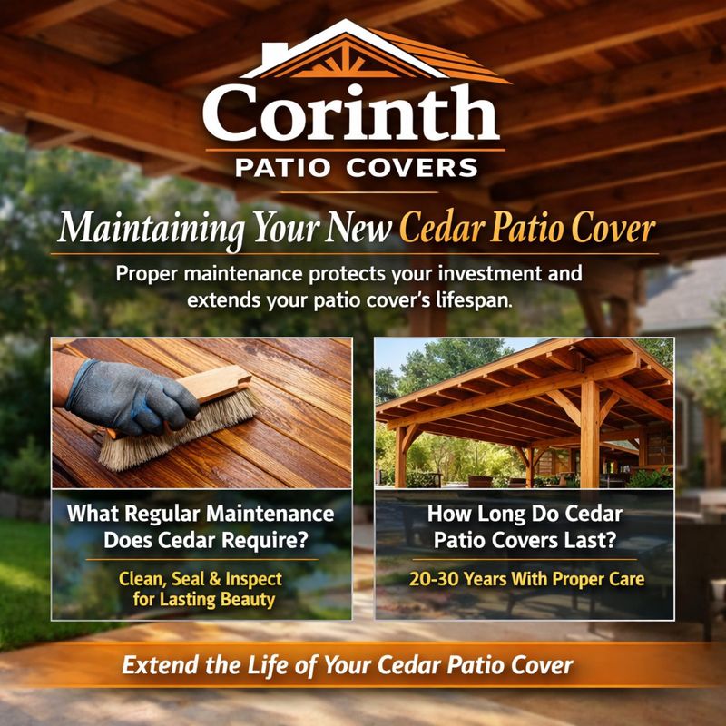 Maintaining Your New Cedar Patio Cover