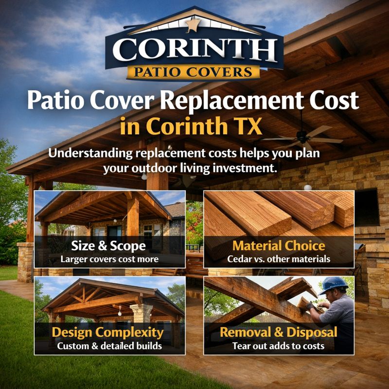 Patio Cover Replacement Cost in Corinth TX
