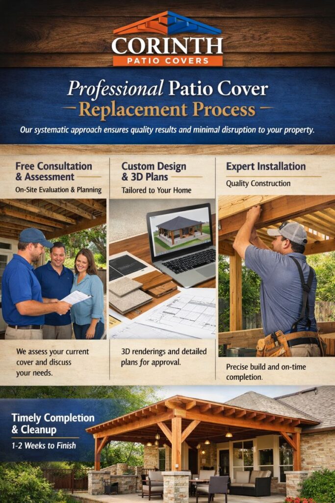 Professional Patio Cover Replacement Process