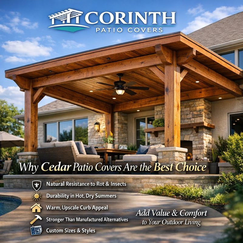 Cedar Patio Covers Corinth TX