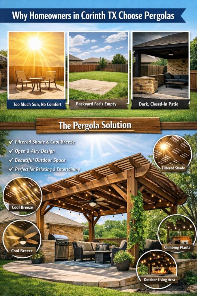 Why Homeowners in Corinth TX Choose Pergolas
